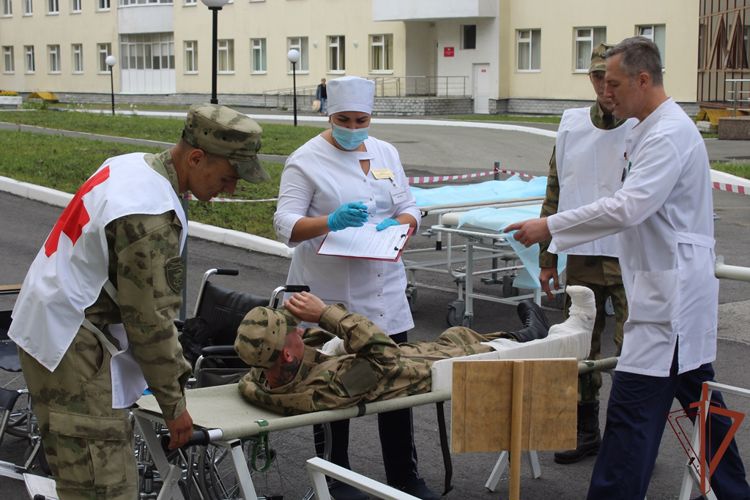 В 5-м военном клиническом госпитале Уральского округа Росгвардии состоялось тактико-специальное учение