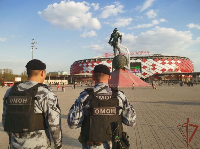Правопорядок на футбольном матче «Спартак» -«Оренбург» в столице обеспечили сотрудники Росгвардии