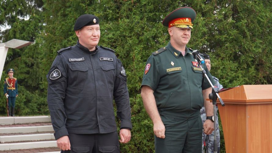 Личному составу подольского ОМОН "Русич" представлен новый командир отряда