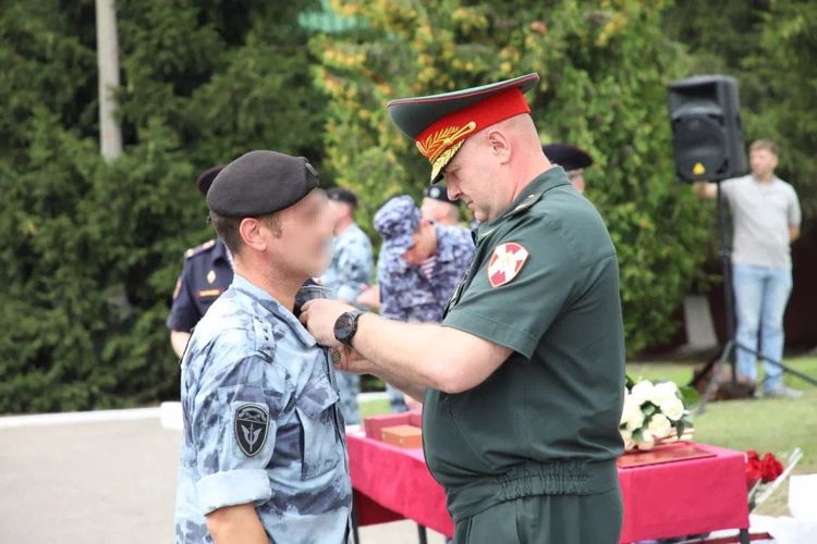 Личному составу подольского ОМОН "Русич" представлен новый командир отряда