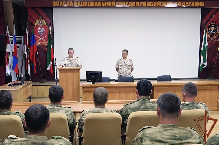 В Грозном поздравили саперов Росгвардии с завершением служебной командировки