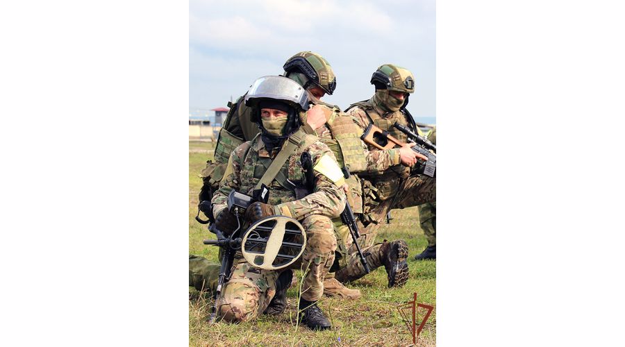 В Грозном поздравили саперов Росгвардии с завершением служебной командировки