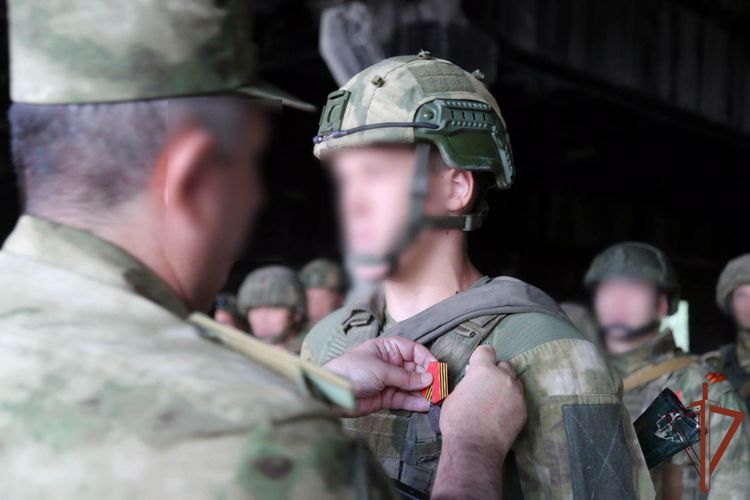 Госнаграды вручили в ДНР росгвардейцам - участникам спецоперации  (видео)