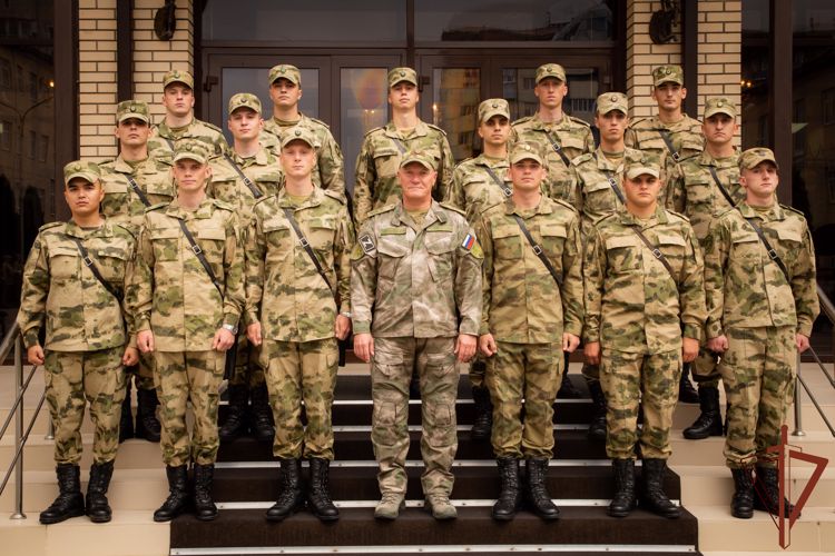 Сбор с выпускниками военных вузов 2023-го года завершился  в Северо-Кавказском округе Росгвардии 
