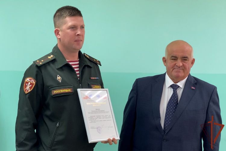 Офицеру Росгвардии губернатор Костромской области объявил благодарность