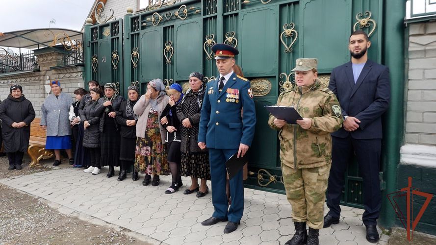 Увековечена память погибшего военнослужащего Росгвардии в Кабардино-Балкарии