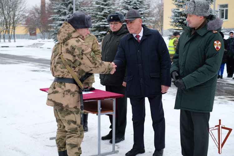 В Софринской бригаде Центрального округа Росгвардии состоялась церемония принятия военной присяги