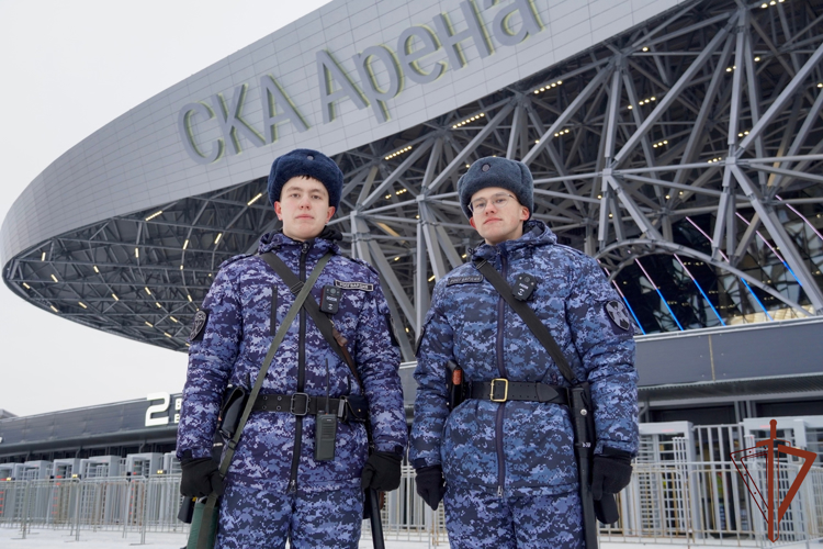 Росгвардейцы обеспечили безопасность первого хоккейного матча на «СКА-Арене» в Санкт-Петербурге