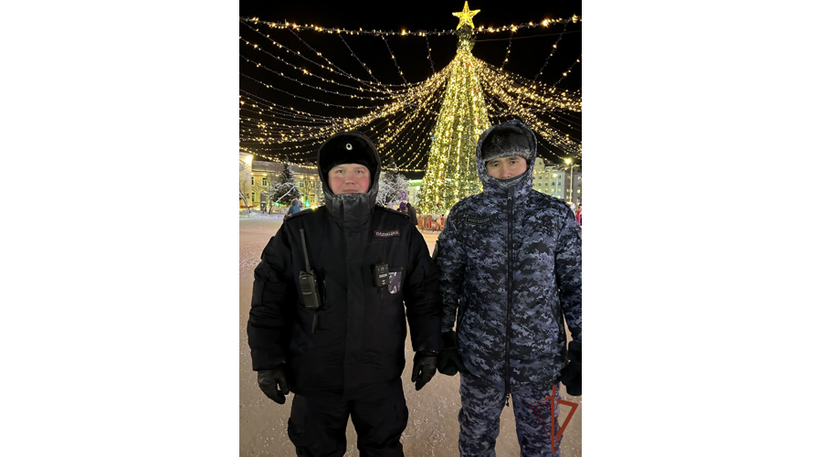 Росгвардия обеспечила безопасность открытия главной новогодней ели в Нарьян-Маре