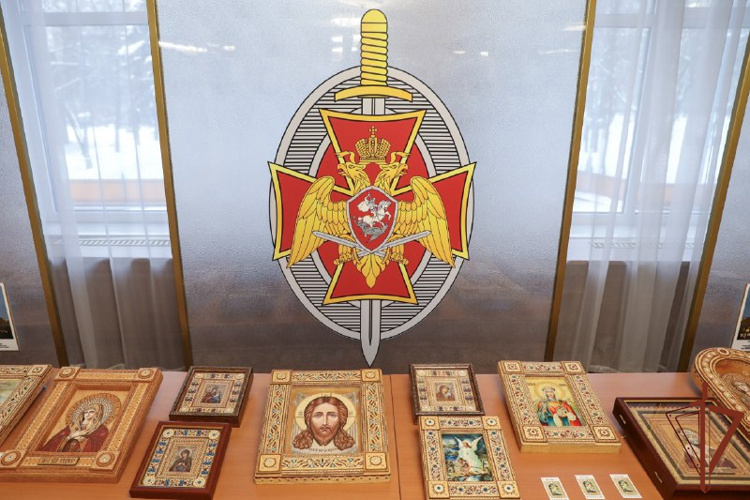 Выставка уникальных икон состоялась в московской воинской части Росгвардии
