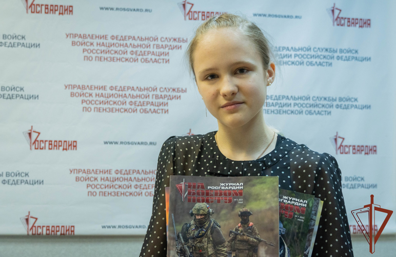 В Пензе росгвардейцы исполнили новогоднюю мечту юного журналиста
