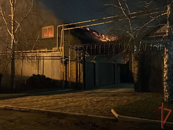 Росгвардеец спас жизнь ребенку на пожаре в Ставрополье