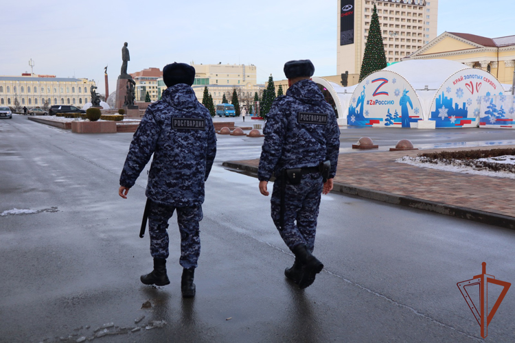 Росгвардейцы обеспечили безопасность открытия главной городской елки в Ставрополе