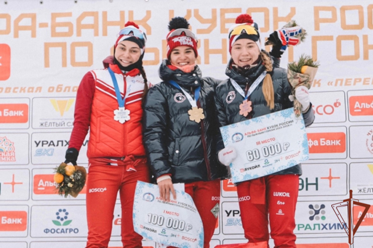 Cпортсменка Росгвардии выиграла гонку III этапа Кубка России по лыжным гонкам