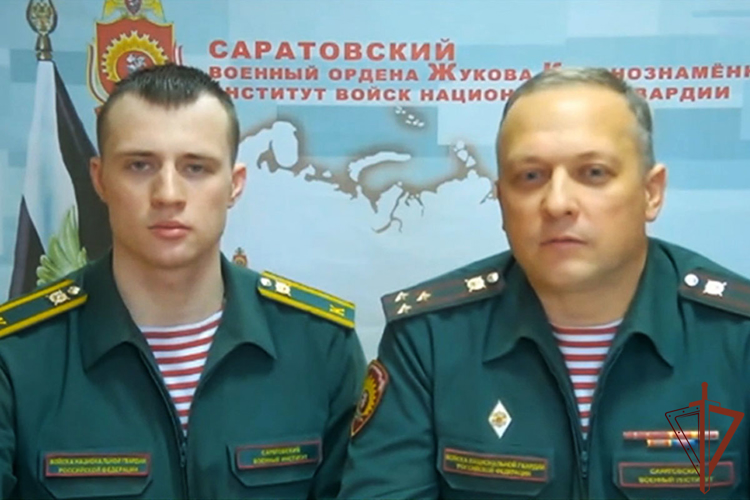 Телемост с представителями Саратовского военного института Росгвардии состоялся в эфире телеканала «Россия 24. Ямал» (видео)