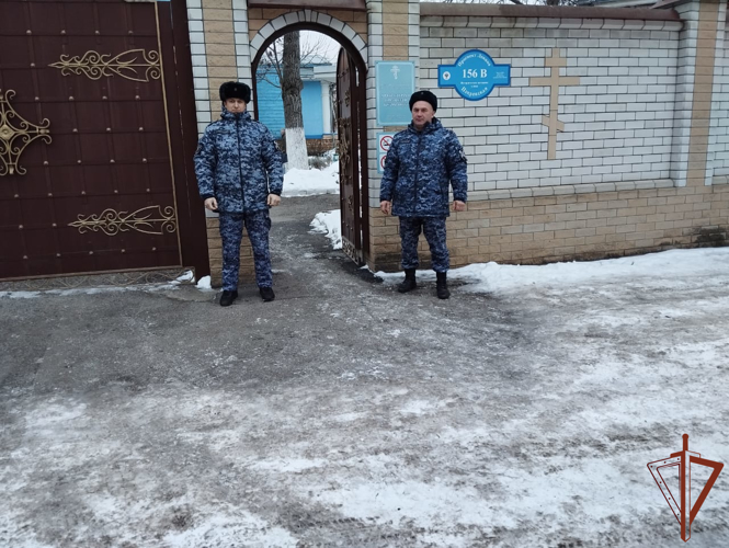 Личный состав Северо-Кавказского округа Росгвардии обеспечил безопасность в период празднования Крещения Господня
