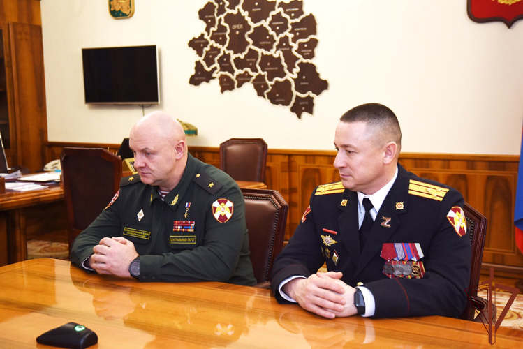Губернатору Орловской области представили нового начальника регионального управления Росгвардии