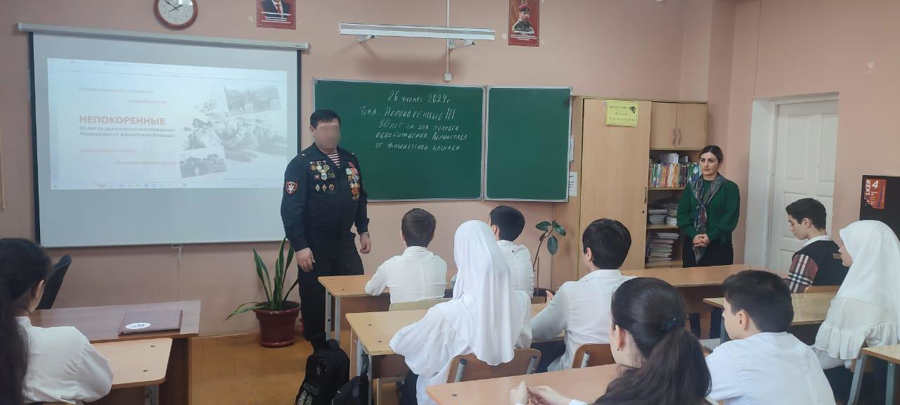 Росгвардия на Северном Кавказе продолжает участвовать в мероприятиях по случаю 80-летия снятия блокады Ленинграда