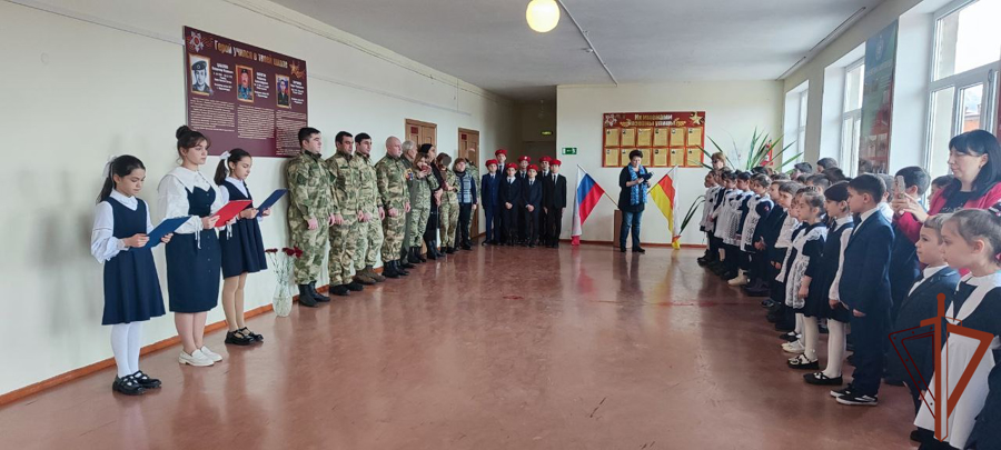 Имена погибших сотрудников Росгвардии присвоены классам одной из владикавказских школы