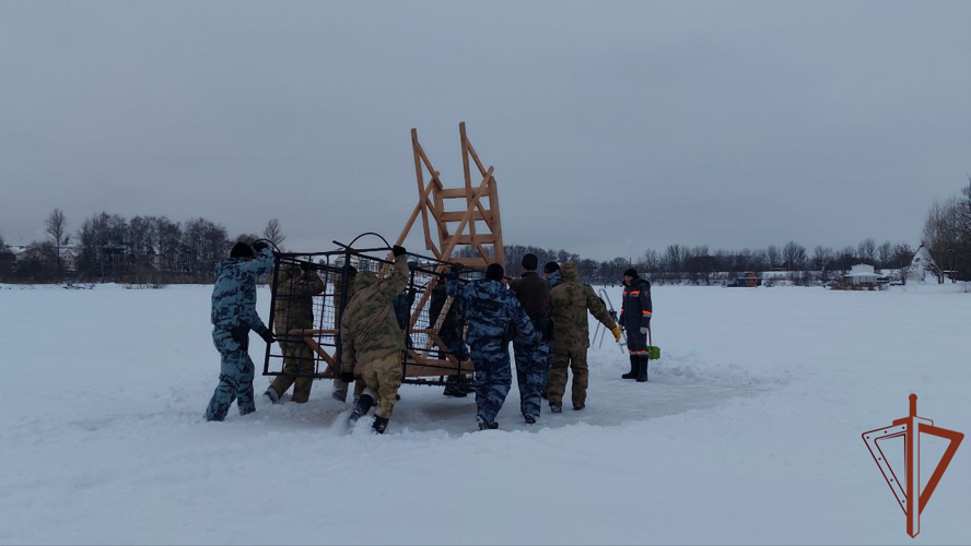Росгвардейцы обеспечили безопасность во время празднования Крещения Господне в Центральной России