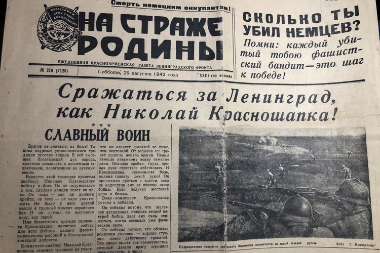 Около 16 тысяч фашистов уничтожили снайперы НКВД  при защите Ленинграда