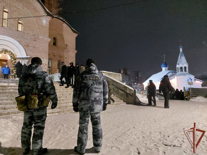 Росгвардия обеспечила правопорядок в период празднования Рождества Христова в Центральной России