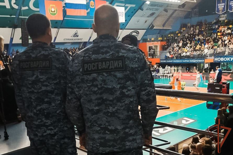 Росгвардейцы обеспечили безопасность 16 тура чемпионата России по волейболу в Кузбассе