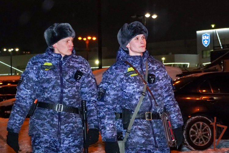 Безопасность матча КХЛ в Санкт-Петербурге обеспечили росгвардейцы