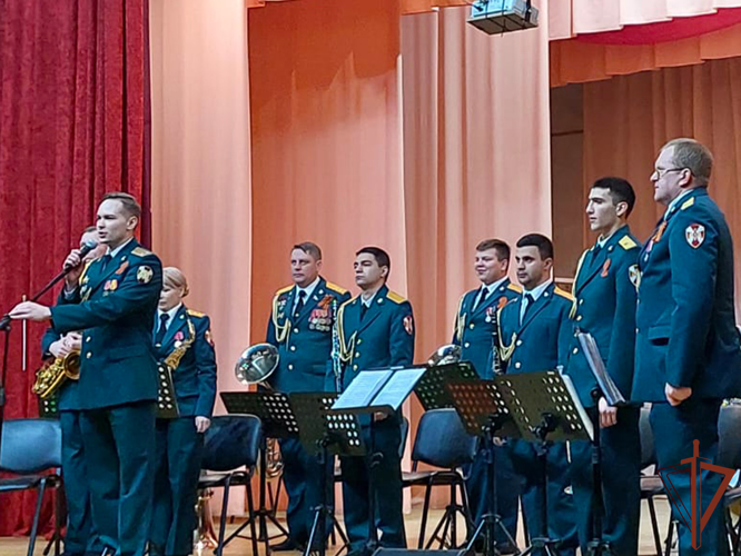 Оркестр Росгвардии поздравил жителей Ставрополья с наступающим Днем защитника Отечества