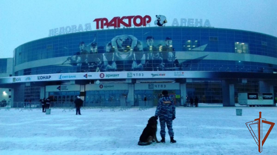 Росгвардейцы   обеспечивали безопасность матча КХЛ на Южном Урале