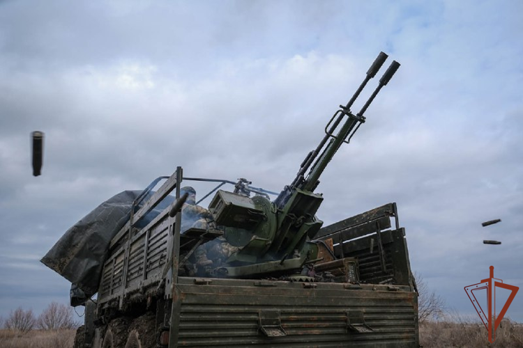Военнослужащие Росгвардии совершенствуют навыки стрельбы из артиллерийского вооружения в Херсонской области (видео)