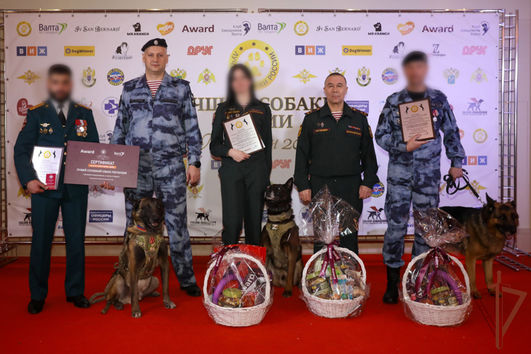 Кинологи и служебные собаки Росгвардии стали лауреатами Всероссийской премии профессионального мастерства