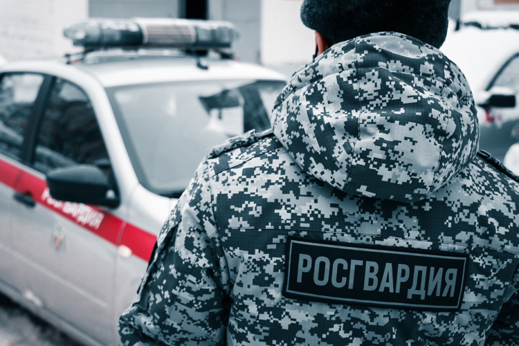 Росгвардия помогает автомобилистам во время аномального снегопада в Центральной России