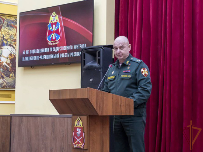 Командующий СЗО Росгвардии провел торжественное собрание, посвященное 55-летию со дня образования подразделений ГК и ЛРР