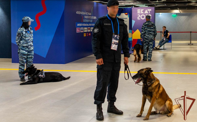 Росгвардия обеспечила безопасность матча чемпионата России по баскетболу в Екатеринбурге