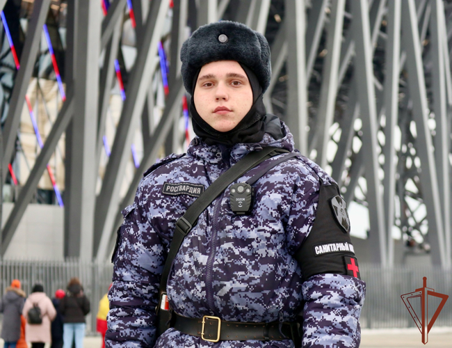 Безопасность матча КХЛ обеспечили росгвардейцы в Санкт-Петербурге