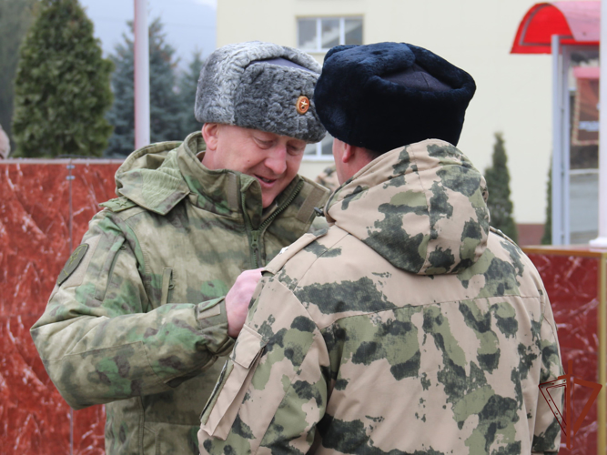 Соединение Росгвардии во Владикавказе отметило годовщину образования
