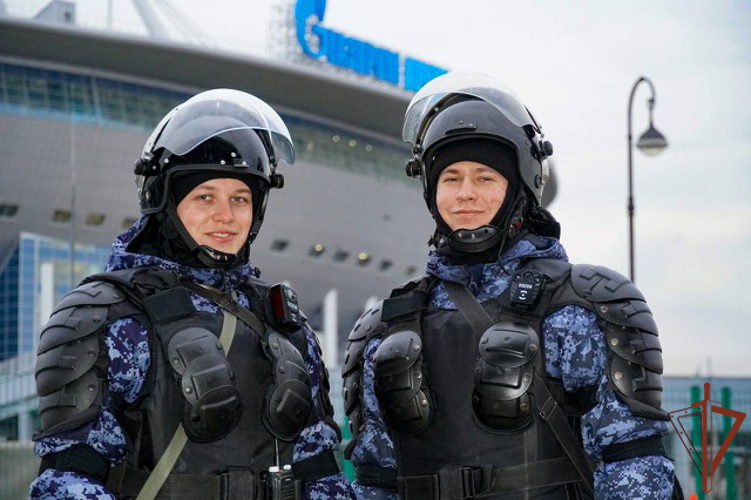 Безопасность матча Кубка России по футболу обеспечили росгвардейцы в Санкт-Петербурге