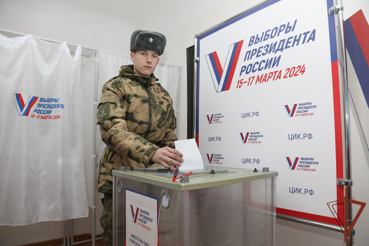 Росгвардейцы обеспечили безопасность выборов Президента на юге России
