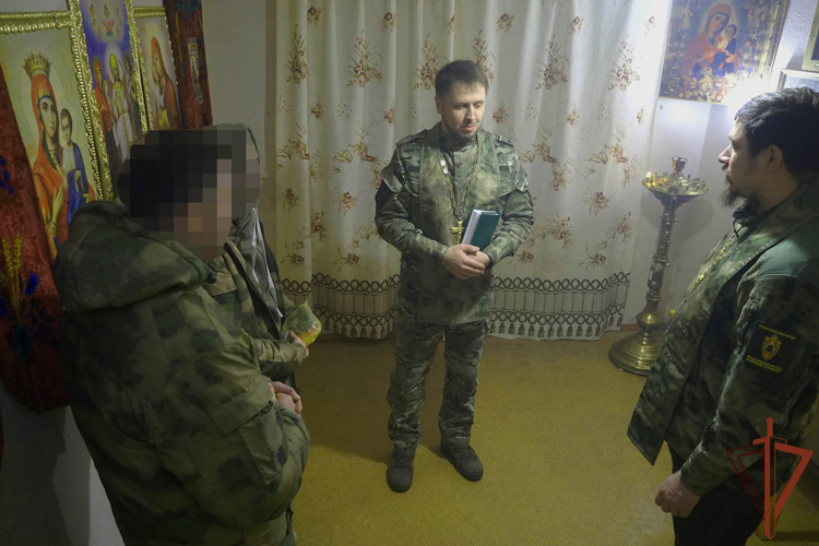 В Прощёное воскресенье православные священники посетили подразделения Росгвардии в Херсонской и Запорожской областях