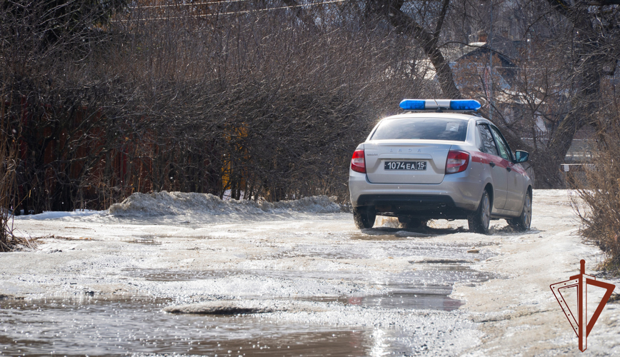 Во время паводка в Пензенской области организовано дежурство росгвардейцев (видео)