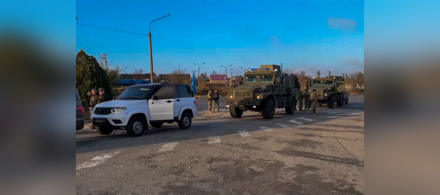 Военнослужащие Росгвардии обеспечили безопасность очередной ротации миссии МАГАТЭ в Запорожской области