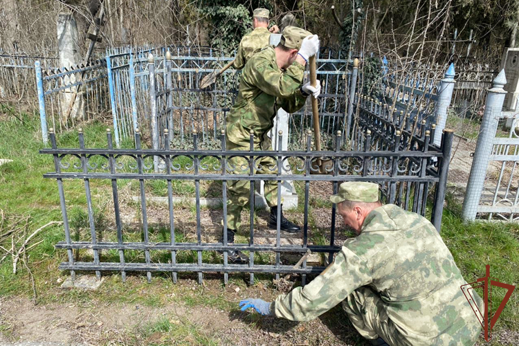 Росгвардейцы в Чеченской республике поддержали акцию «На страже памяти»