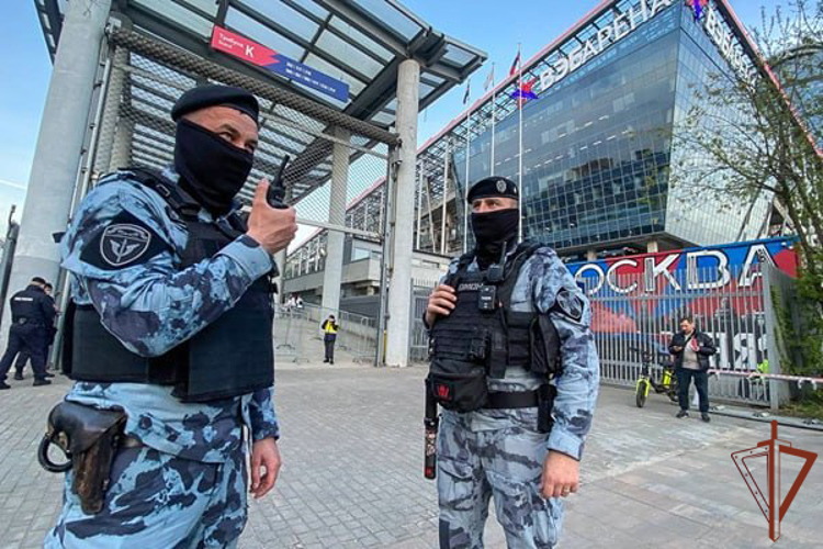 Росгвардия  обеспечила правопорядок во время  футбольного матча «ЦСКА» - «Спартак» в Москве 