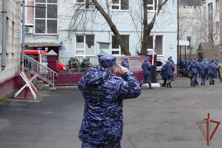 Совместные противопожарные учения Росгвардии и МЧС прошли в Томске