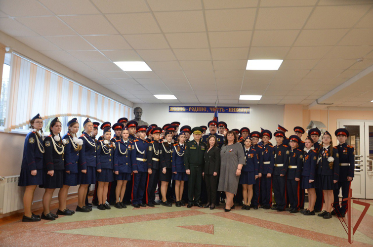Начальник Санкт-Петербургского военного института Росгвардии посетил Губернский казачий кадетский корпус в Пензе