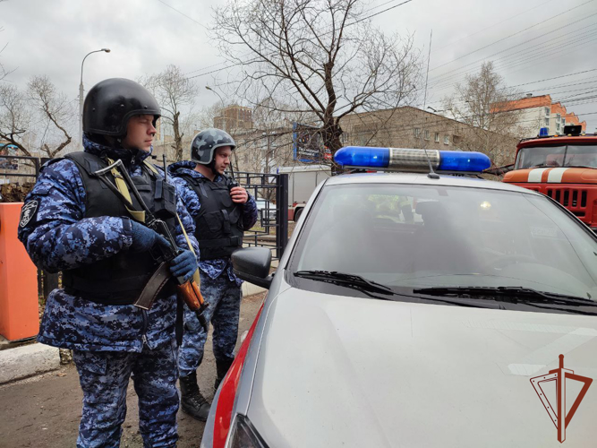 Совместные противопожарные учения Росгвардии и МЧС прошли в Томске