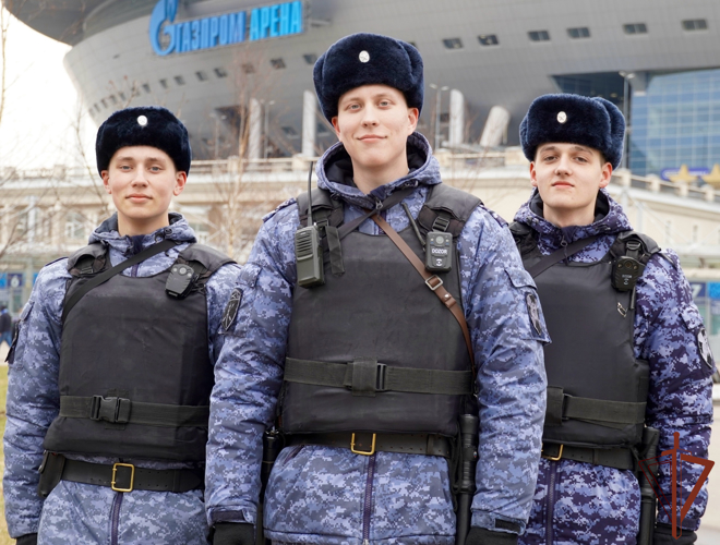 Росгвардейцы обеспечили безопасность матча РПЛ в Санкт-Петербурге