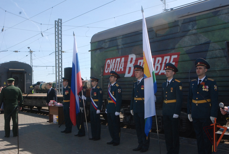 Росгвардейцы приняли участие в охране общественного порядка во время пребывания поезда "Сила в правде" в Кирове