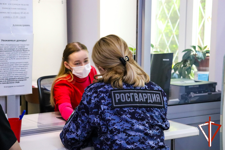 Росгвардейцы пополнили банк донорской крови медучреждений Йошкар-Олы